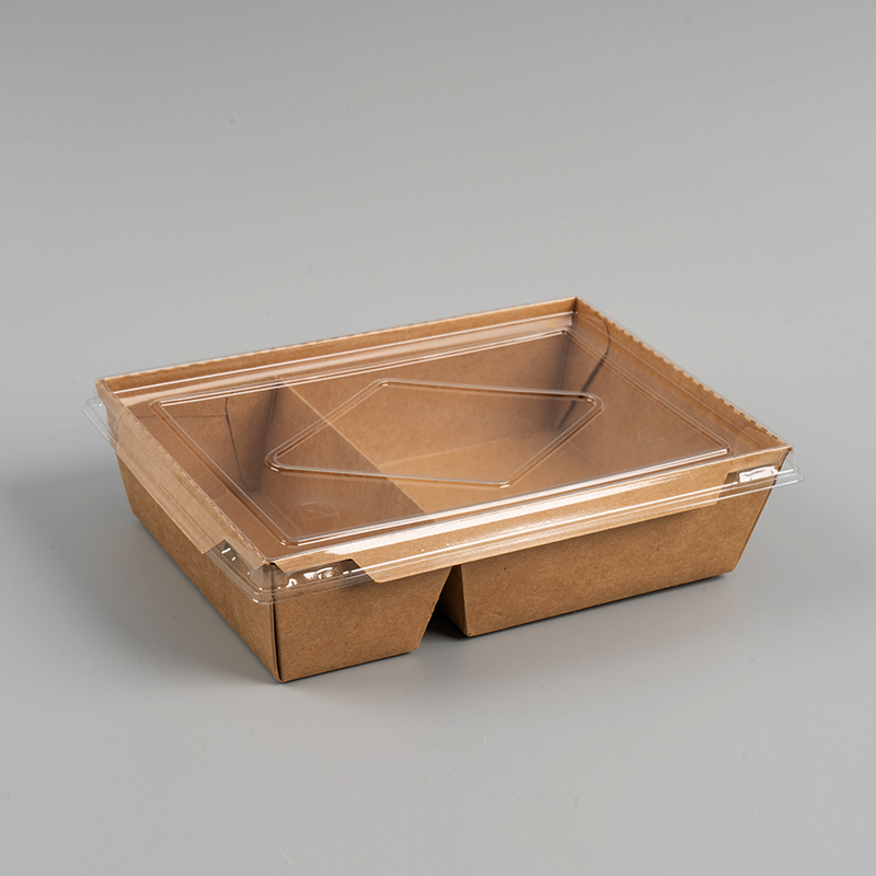 Dvostruki odjeljak Kraft Paper Box s poklopcem za kućne ljubimce